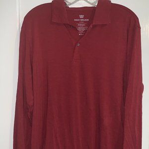 Mack Weldon Intrepid Long Sleeve Polo - Large